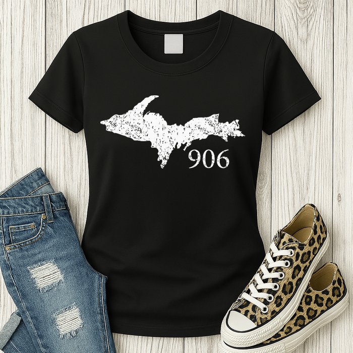 Upper Peninsula Up 906 Yooper Pride Michigan Roots Womens T-Shirt