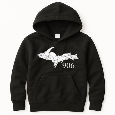 Upper Peninsula Up 906 Yooper Pride Michigan Roots Kids Hoodie