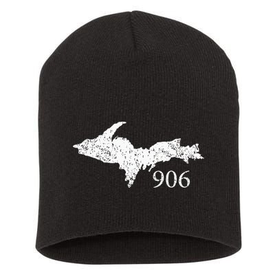 Upper Peninsula Up 906 Yooper Pride Michigan Roots Short Acrylic Beanie