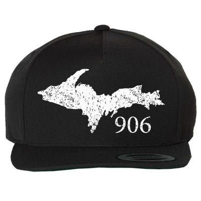 Upper Peninsula Up 906 Yooper Pride Michigan Roots Wool Snapback Cap