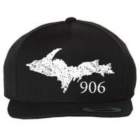Upper Peninsula Up 906 Yooper Pride Michigan Roots Wool Snapback Cap