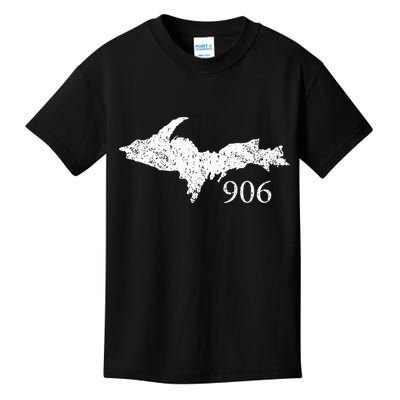 Upper Peninsula Up 906 Yooper Pride Michigan Roots Kids T-Shirt