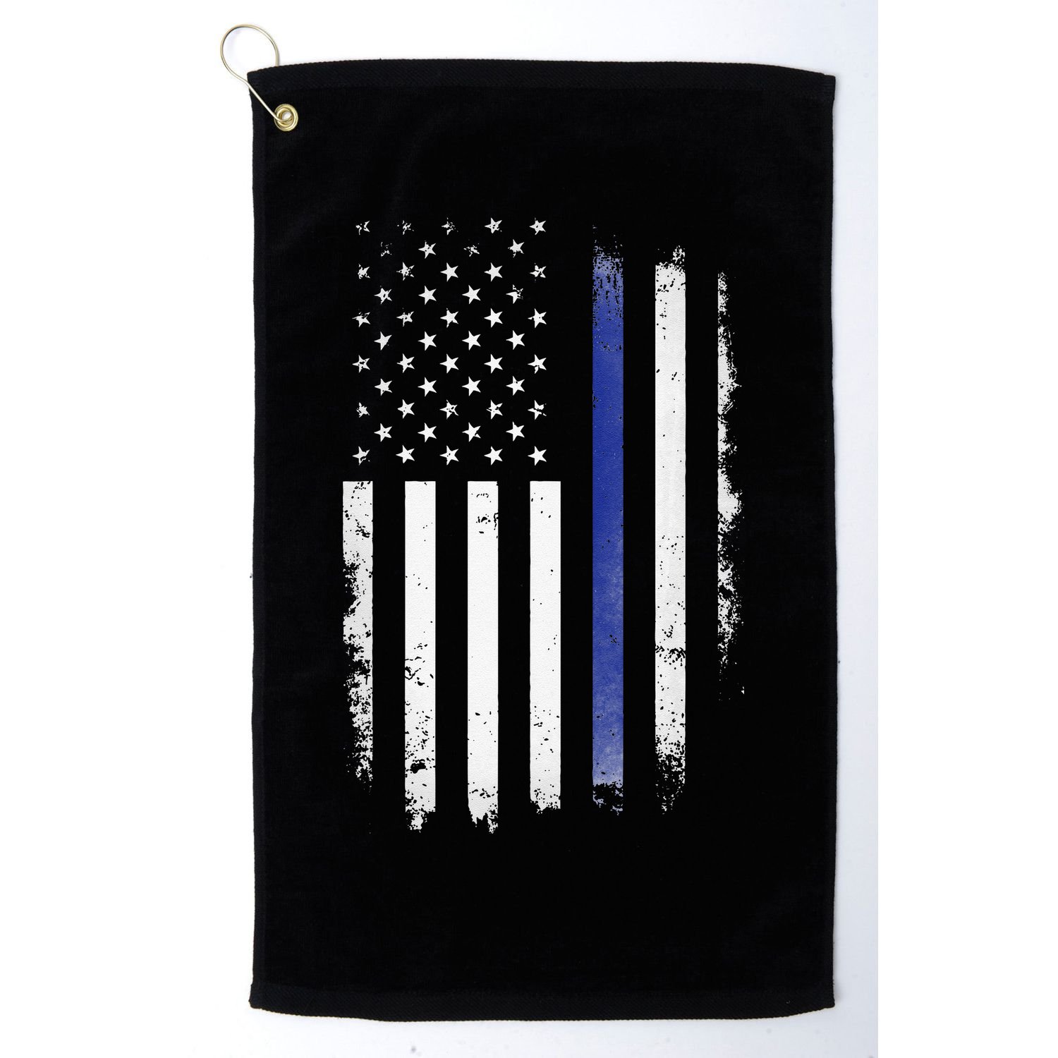 US Police USA American Flag Back The Blue Lives Matter Golf Towel