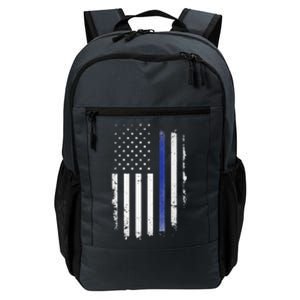 US Police USA American Flag Back The Blue Lives Matter Daily Commute Backpack