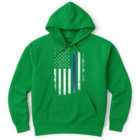 US Police USA American Flag Back The Blue Lives Matter Hoodie