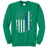 US Police USA American Flag Back The Blue Lives Matter Sweatshirt