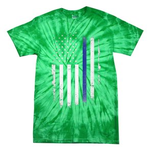 US Police USA American Flag Back The Blue Lives Matter Tie-Dye T-Shirt