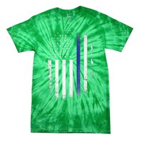 US Police USA American Flag Back The Blue Lives Matter Tie-Dye T-Shirt