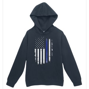 US Police USA American Flag Back The Blue Lives Matter Urban Pullover Hoodie