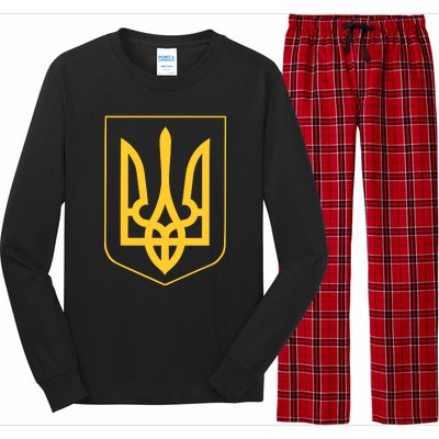 Ukraine Pride Ukrainian Coat Of Arms Long Sleeve Pajama Set