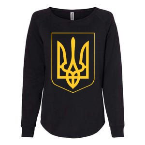 Ukraine Pride Ukrainian Coat Of Arms Womens California Wash Sweatshirt