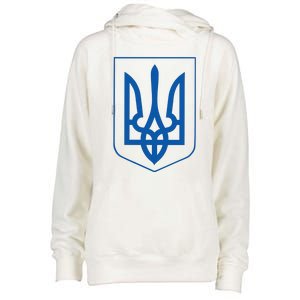 Ukraine Pride Ukrainian Coat Of Arms Womens Funnel Neck Pullover Hood