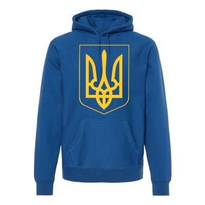 Ukraine Pride Ukrainian Coat Of Arms Premium Hoodie