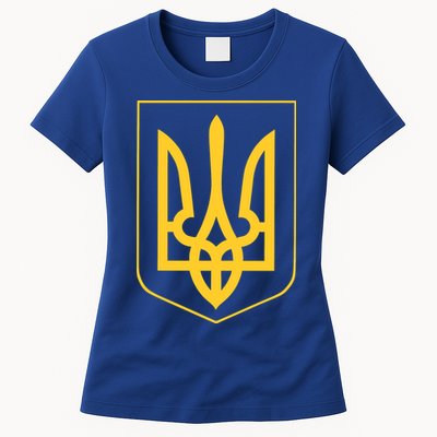 Ukraine Pride Ukrainian Coat Of Arms Womens T-Shirt