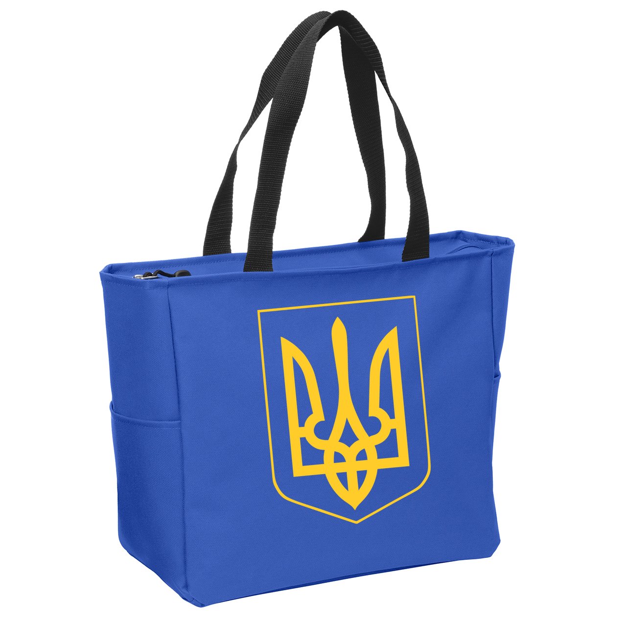 Ukraine Pride Ukrainian Coat Of Arms Zip Tote Bag