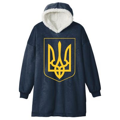 Ukraine Pride Ukrainian Coat Of Arms Hooded Wearable Blanket