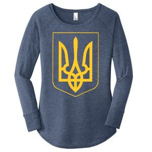 Ukraine Pride Ukrainian Coat Of Arms Women's Perfect Tri Tunic Long Sleeve Shirt