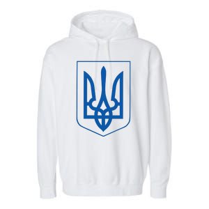 Ukraine Pride Ukrainian Coat Of Arms Garment-Dyed Fleece Hoodie