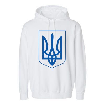 Ukraine Pride Ukrainian Coat Of Arms Garment-Dyed Fleece Hoodie