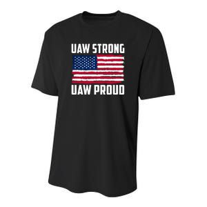 UAW Proud UAW Proud UAW Strong Solidarity UAW Proud Union UAW Laborer Worker Youth Performance Sprint T-Shirt