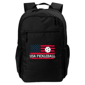 USA Pickleball Vector USA Flag Pickle Gift For Player Team Sport Daily Commute Backpack