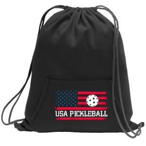 USA Pickleball Vector USA Flag Pickle Gift For Player Team Sport Sweatshirt Cinch Pack Bag