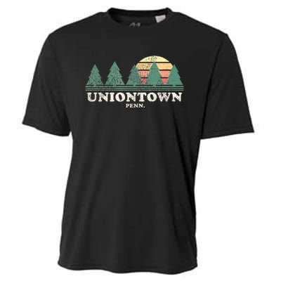 Uniontown Pa Vintage Throwback Retro 70s Design Cooling Performance Crew T-Shirt