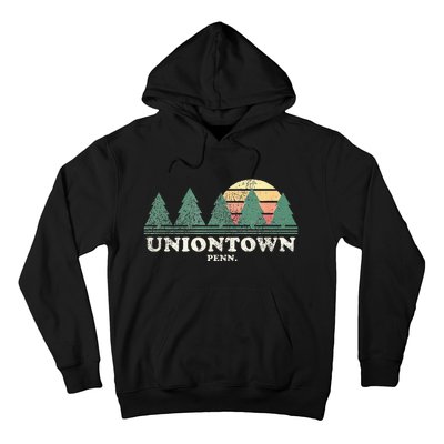 Uniontown Pa Vintage Throwback Retro 70s Design Hoodie