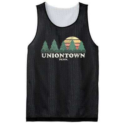 Uniontown Pa Vintage Throwback Retro 70s Design Mesh Reversible Basketball Jersey Tank