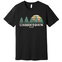 Uniontown Pa Vintage Throwback Retro 70s Design Premium T-Shirt