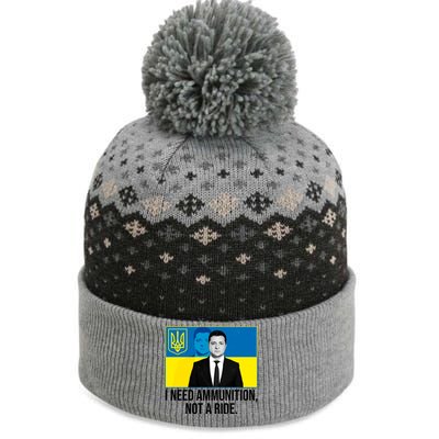 Ukraine President Volodymyr Zelensky I Need Ammunition Not A Ride The Baniff Cuffed Pom Beanie