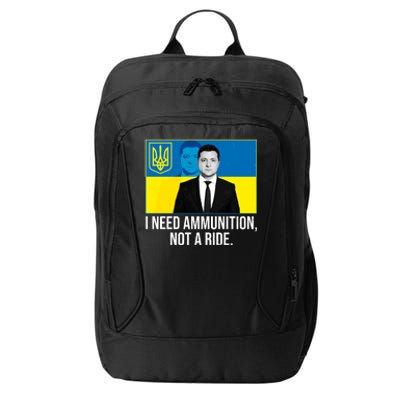 Ukraine President Volodymyr Zelensky I Need Ammunition Not A Ride City Backpack