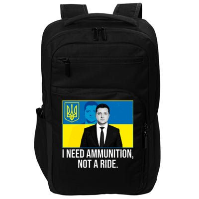 Ukraine President Volodymyr Zelensky I Need Ammunition Not A Ride Impact Tech Backpack