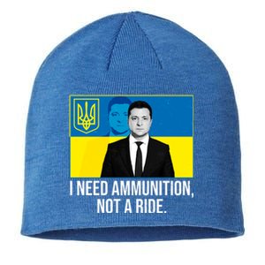 Ukraine President Volodymyr Zelensky I Need Ammunition Not A Ride Sustainable Beanie