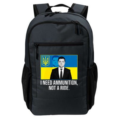 Ukraine President Volodymyr Zelensky I Need Ammunition Not A Ride Daily Commute Backpack