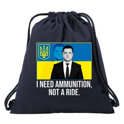 Ukraine President Volodymyr Zelensky I Need Ammunition Not A Ride Drawstring Bag