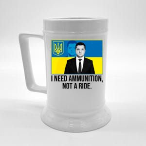 Ukraine President Volodymyr Zelensky I Need Ammunition Not A Ride Beer Stein