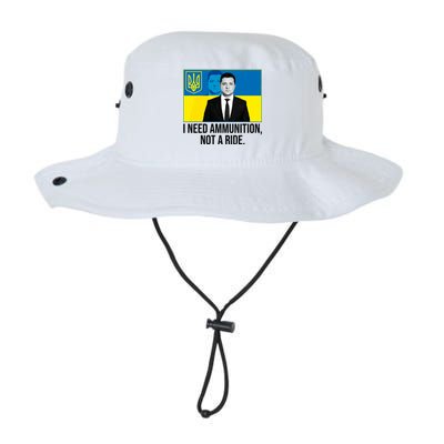 Ukraine President Volodymyr Zelensky I Need Ammunition Not A Ride Legacy Cool Fit Booney Bucket Hat