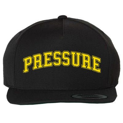 Universitygold Pressure Varsitygold Color Wool Snapback Cap