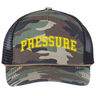 Universitygold Pressure Varsitygold Color Retro Rope Trucker Hat Cap