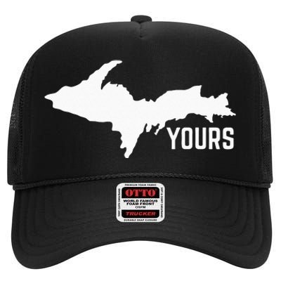 U P Yours Upper Peninsula High Crown Mesh Back Trucker Hat