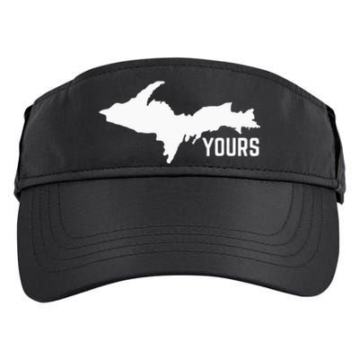 U P Yours Upper Peninsula Adult Drive Performance Visor