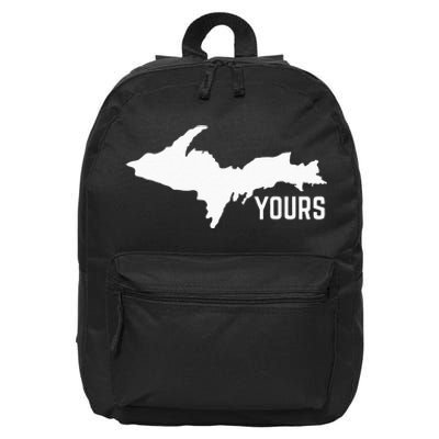 U P Yours Upper Peninsula 16 in Basic Backpack