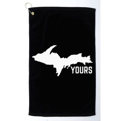 U P Yours Upper Peninsula Platinum Collection Golf Towel