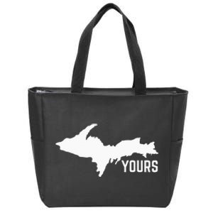 U P Yours Upper Peninsula Zip Tote Bag