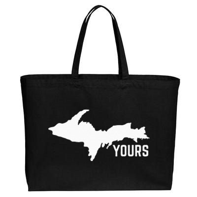 U P Yours Upper Peninsula Cotton Canvas Jumbo Tote