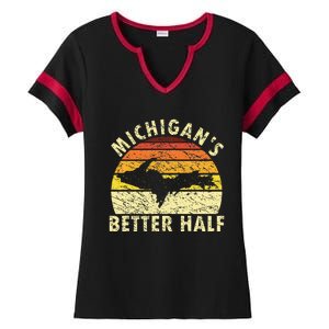 Upper Peninsula Yooper Upper Michigan Ladies Halftime Notch Neck Tee