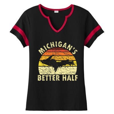 Upper Peninsula Yooper Upper Michigan Ladies Halftime Notch Neck Tee