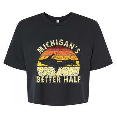 Upper Peninsula Yooper Upper Michigan Bella+Canvas Jersey Crop Tee