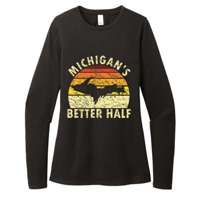 Upper Peninsula Yooper Upper Michigan Womens CVC Long Sleeve Shirt